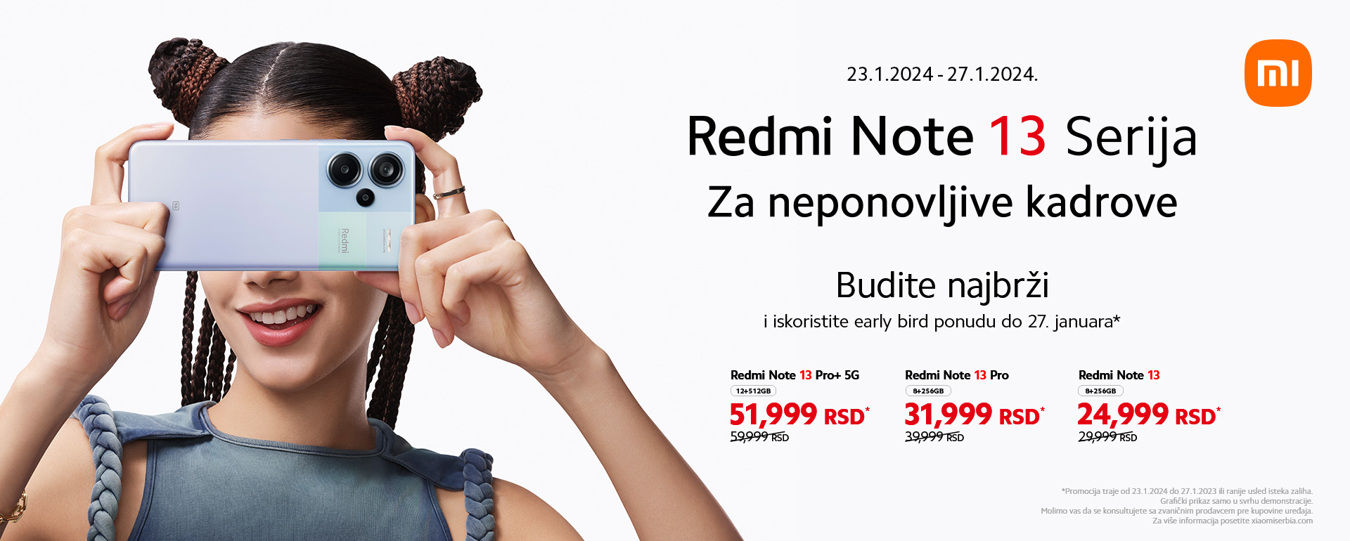 Bądź najszybszy i skorzystaj z bardzo dobrej oferty: seria Redmi Note 13 na niepowtarzalne ujęcia