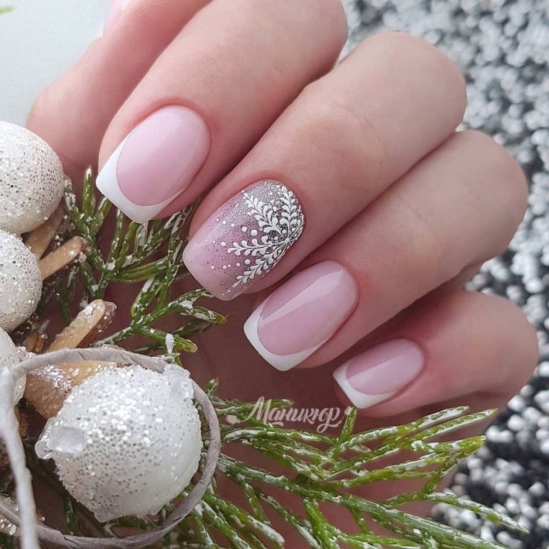 pomysły na zdjęcia na krótki manicure noworoczny